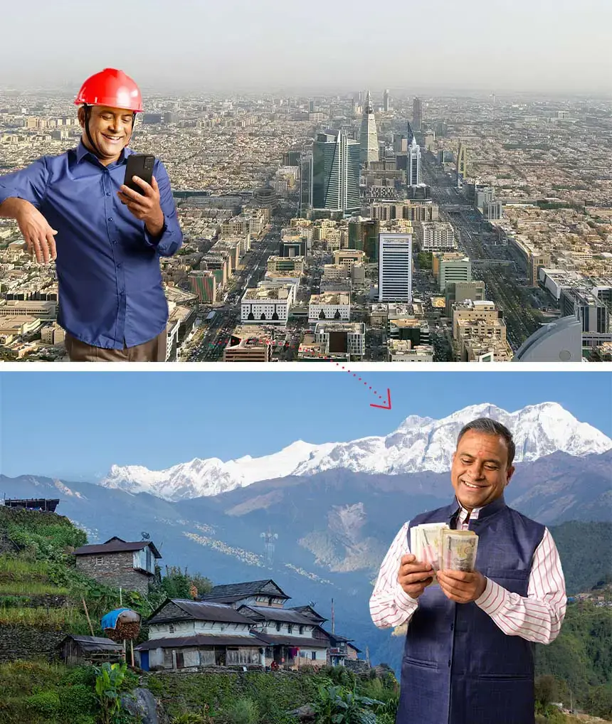 Send Money From Saudi Arabia to Nepal